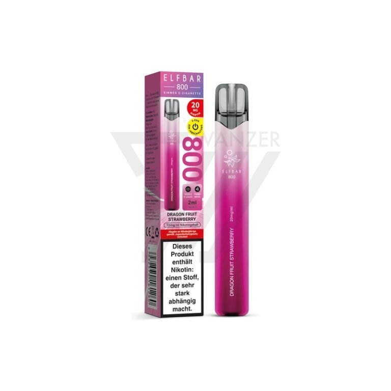 Elfbar 800 Dragon Fruit Strawberry Einweg Vape kaufen