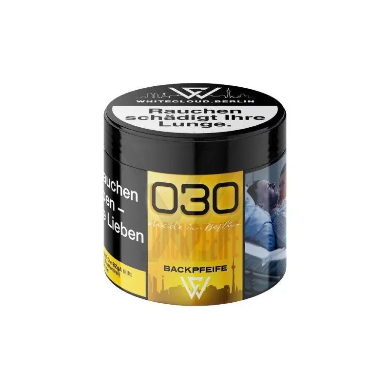 4186-030-made-in-berlin-65g-backpfeife 030 Backpfeife Shisha Tabak - 180g kaufen