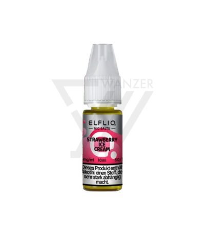 Elfliq Nikotinsalz Liquid Strawberry ICE Cream - 10mg kaufen